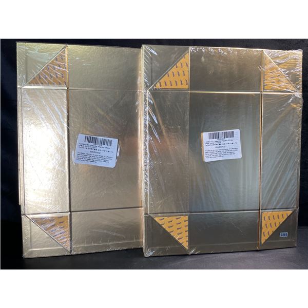 2 5-Packs of Heavy-Duty Gift Boxes w/ Magnetic Lids  - Large 13.5" x 10" x 3.5" Size - Gold - New