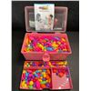 Image 2 : 700PC Pop Beads Jewelry Making Kit/Arts & Crafts Bead Kit - Pink - New
