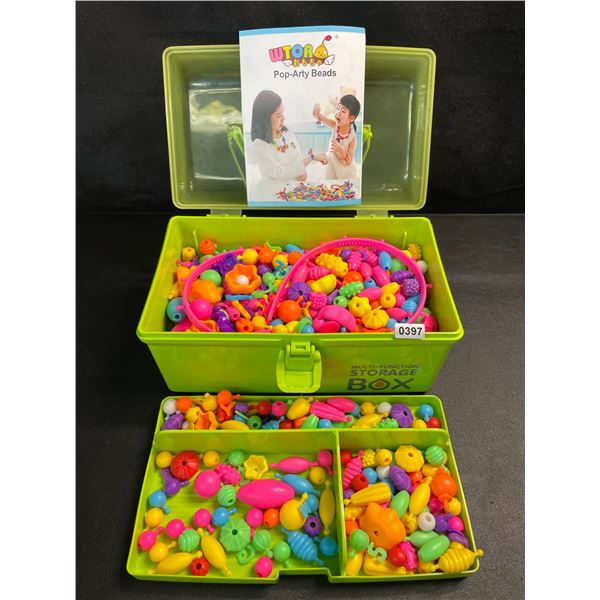 700PC Pop Beads Jewelry Making Kit/Arts & Crafts Bead Kit - Green - New