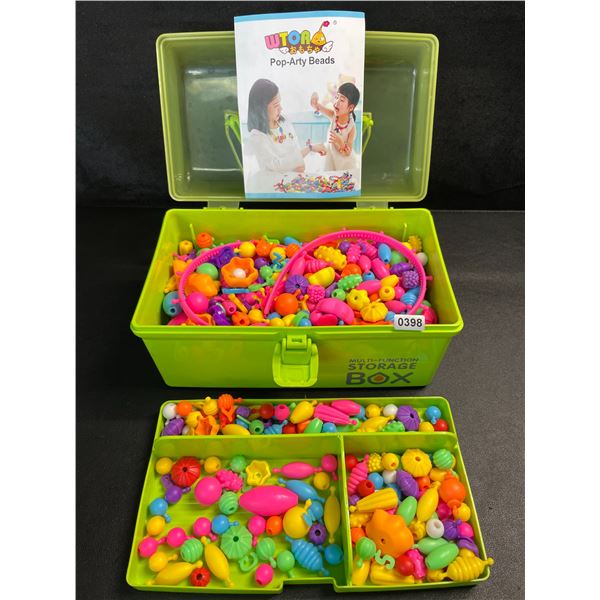 700PC Pop Beads Jewelry Making Kit/Arts & Crafts Bead Kit - Green - New