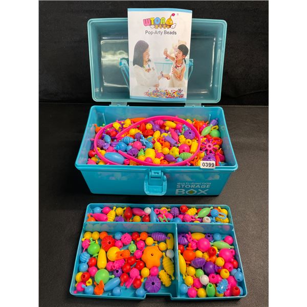 700PC Pop Beads Jewelry Making Kit/Arts & Crafts Bead Kit - Blue - New