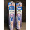 Image 1 : 2 Oral-B Disney Frozen II Battery Electric Toothbrushes for Kids - Brand New