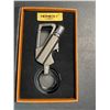 Image 2 : 1 Survival Multitool Keychain Flint Lighter with Bottle Opener - New