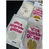 Image 3 : 12 Packs of Assorted Hemway Ultra Sparkle Glitters - High-Quality Craft Glitters - New