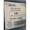 Image 2 : Box of 24 Rolls of Parchment Paper - 15FT Per Roll (12" x 15ft Size) - Brand New