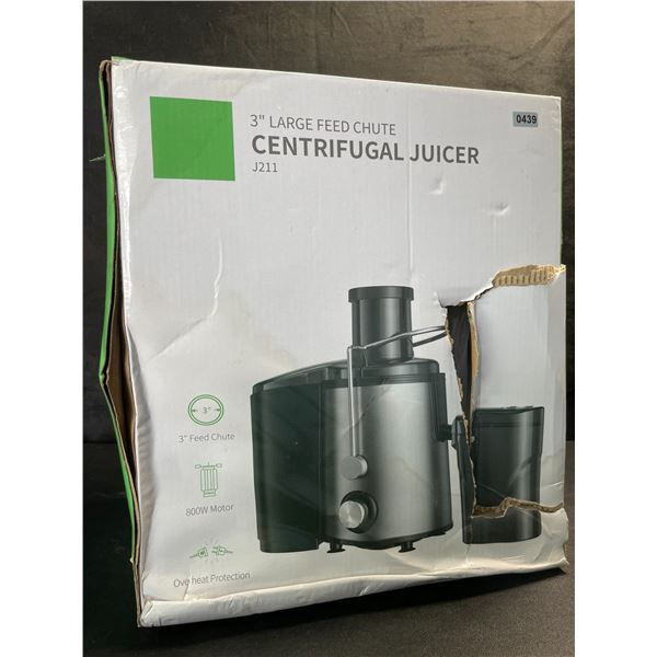 1 GDOR 800W 3" Large Feed Chute Centrifugal Juicer (Model: J211) - New (Damaged Box*)