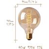 Image 5 : 2 2-Packs of G30 Edison Globe Bulbs - E27 Incandescent 40W Bulbs - Brand New