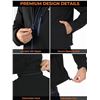 Image 6 : 1 ORORO Men's Heated Jacket with Detachable Hood and Rechargeable Battery Pack - Size L - New