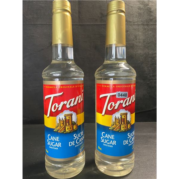 2 Torani Cane Sugar Sweeteners; 750ml Each - BB: FEB 10/2027 - New