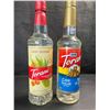 Image 1 : 2 Torani Cane Sugar Sweeteners/Syrups; 750ml Each - BB: MAR 12/26 & FEB 10/27 - New