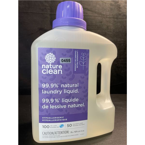1 Nature Clean Lavender Fields 99.9% Natural Hypoallergenic Laundry Liquid - 100 Loads/3L - New