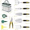 Image 4 : 1 Yissvic 84PC Garden Tool Set; Aluminum Gardening Kit; Non-Slip Ergonomic Tools - New in Box