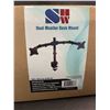 Image 4 : 1 Dual Monitor Desk Mount with C-Clamp for Two 13 - 27" Computer Screens  - New Sealed