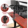 Image 6 : 1 Dual Monitor Desk Mount with C-Clamp for Two 13 - 27" Computer Screens  - New Sealed