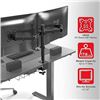 Image 2 : 1 Dual Monitor Desk Mount with C-Clamp for Two 13 - 27" Computer Screens  - New Sealed
