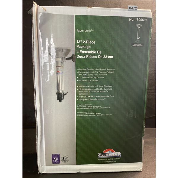 1 Springfield Marine 1600607 Taper-Lock Pedestal & Swivel Package - 13", Non-Locking - New
