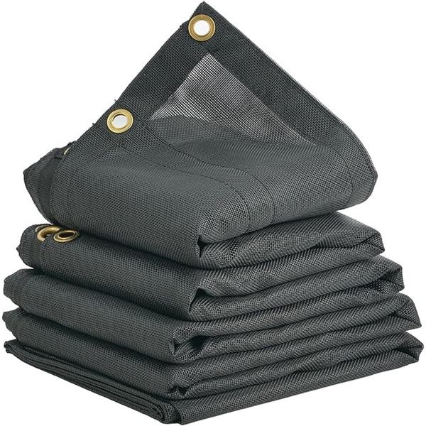 1 VEVOR Dump Truck Mesh Tarp - 8 x 18FT PVC Coated Black Heavy Duty Cover - Brand New!