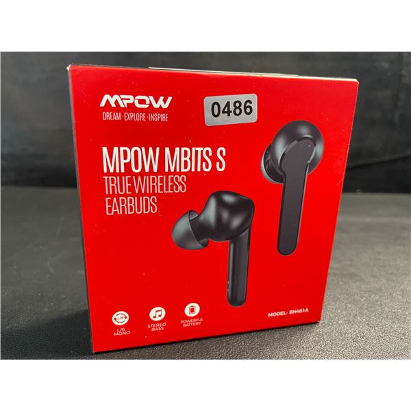 1 Pair of MPOW MBITS S True Wireless Bluetooth Earbuds - Model: BH481A - New