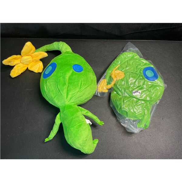 2 Pikmin Plushies - Green - New