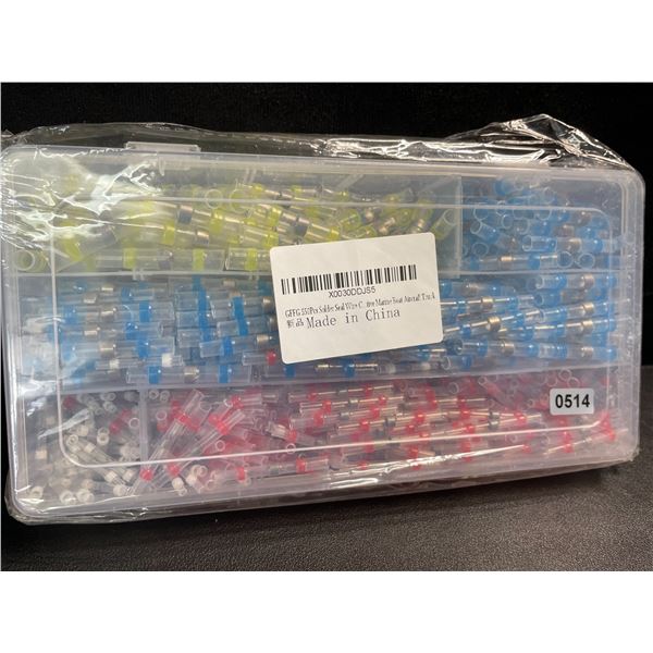550PC Solder Seal Wire Connectors Kit - Heat Shrink Butt Connectors - New