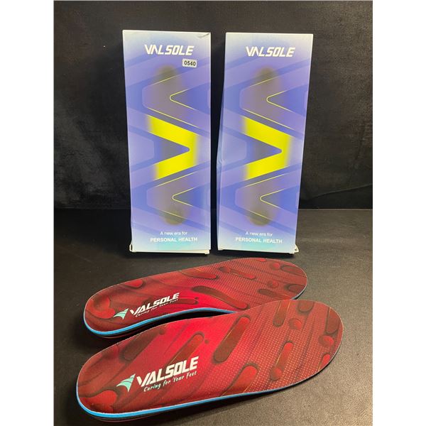 2 Pairs of Valsole Plantar Fasciitis Insoles for Men/Women - 220+lb Heavy Duty Support - New