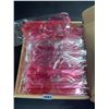 Image 1 : Box of 18 Heart-Shaped Sunglasses - (17 x Pink, 1x White) - Brand New