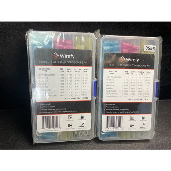 2 Wirefy Heat Shrink Connectors Kits - 120PCS Each - New
