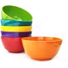 Image 1 : Set of 6 Colorful Melamine 28oz Salad Bowls - 6inch Round Soup Bowls - New
