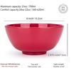 Image 3 : Set of 6 Colorful Melamine 28oz Salad Bowls - 6inch Round Soup Bowls - New