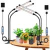 Image 1 : 2-Pack of LED Plant Grow Lights - 6000K Full Spectrum Grow Lamps with Clips & 3 Modes - New