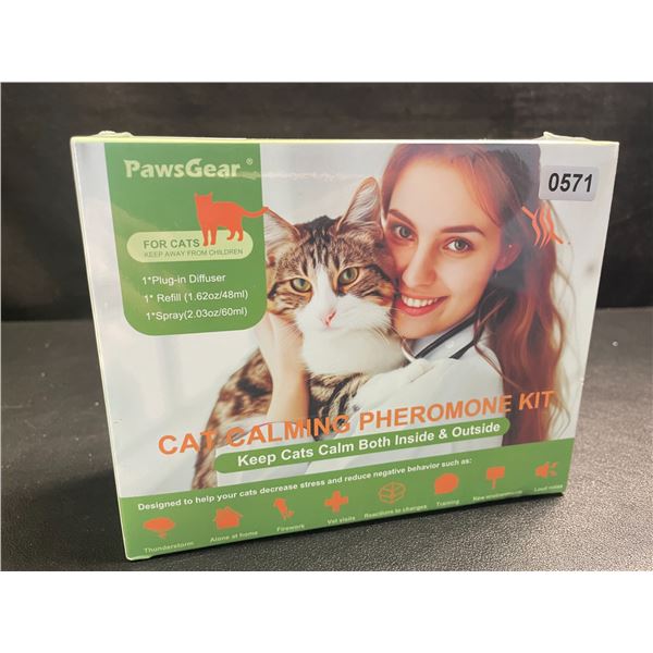 1 PawsGear Cat Calming Pheromone Plug-In Diffuser Kit; Reduces Stress/Anxiety in Cats - New Sealed