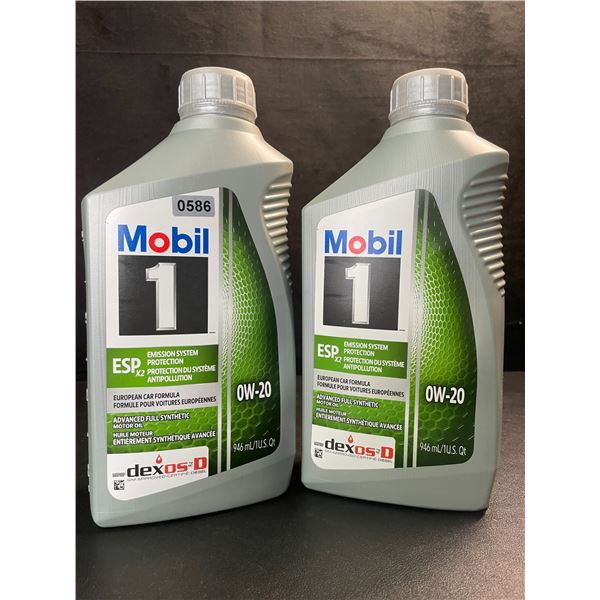 2 Mobil1 0W-20 Advanced Full Synthetic Motor Oils - 946ml Each - New
