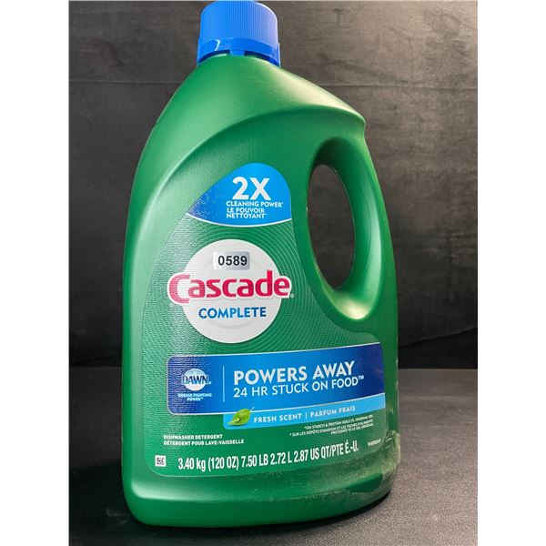 1 Large Jug of Cascade Complete Dishwasher Detergent - Fresh Scent w/ Dawn - 3.40kg - New