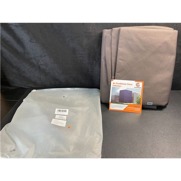 1 Heavy-Duty Fabric Air Conditioner Cover - 32 x 32 x 36" Size - Brown - New