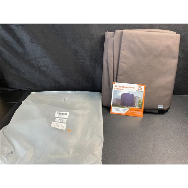 1 Heavy-Duty Fabric Air Conditioner Cover - 32 x 32 x 36" Size - Brown - New