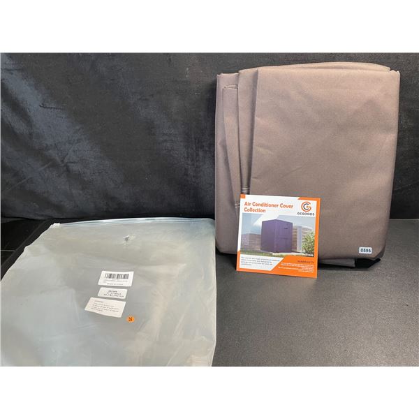 1 Heavy-Duty Fabric Air Conditioner Cover - 32 x 32 x 36" Size - Brown - New