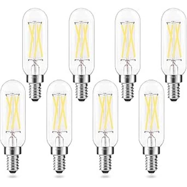 8-Pack of LED 40W T8 E12 Base Light Bulbs - Natural White; 4000K - New