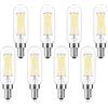 Image 1 : 8-Pack of LED 40W T8 E12 Base Light Bulbs - Natural White; 4000K - New