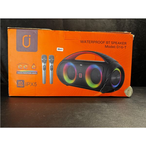 1 RGB Waterproof BT Speaker with 1 Microphone - Open Box