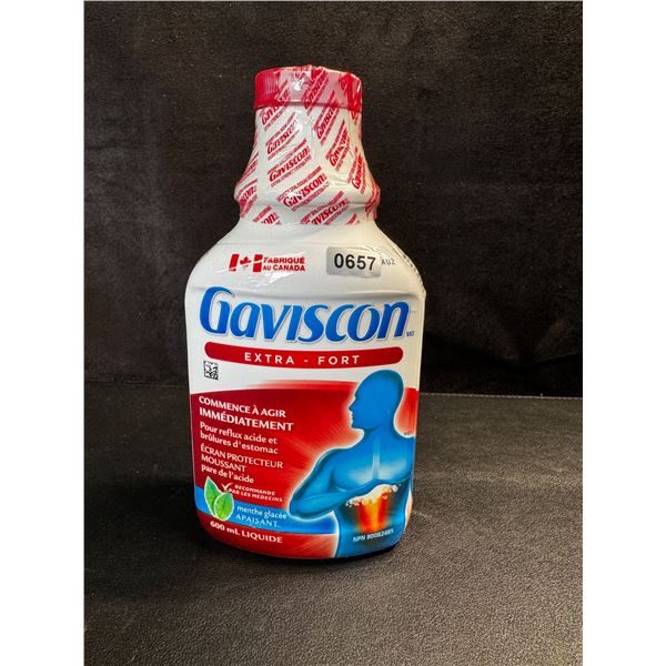 1 Bottle of Gaviscon Extra Strength Soothing Icy Mint - Acid and Heartburn Relief 600ML - New