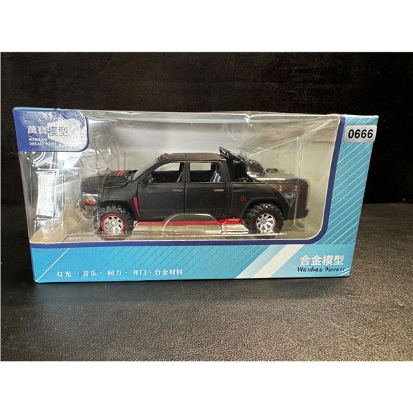 1 Diecast Dode Ram Metal Pull Back Toy - New