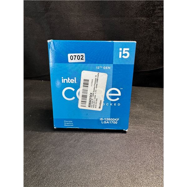1 Intelcore i5 12th Gen Unlocked 4.8GHz Processor (See Specs On Box) - New