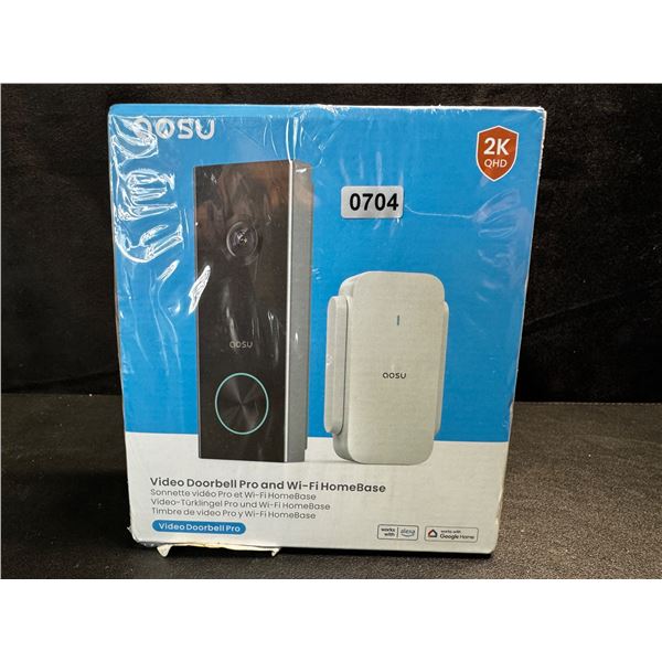 1 Aosu Video Doorbell Camera Pro and Wifi HomeBase - New