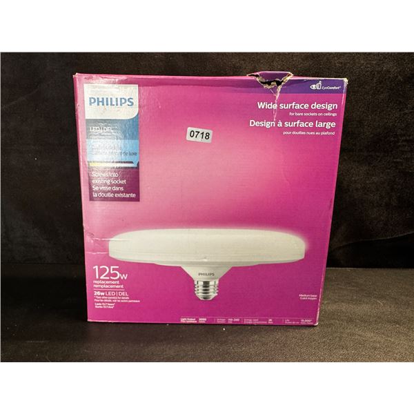 1 Phillips LED 125w Wide Surface Design Bulb - New
