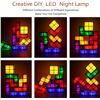 Image 5 : 7PC Stackable LED 3D Night Light/Tetris-Style Puzzle Light - Brand New