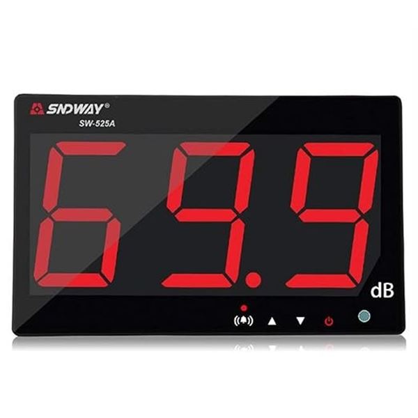 1 SNDWAY 30~130db Sound Level Meter Tester - 9.6" Lrg LCD Screen Display - USB Powered - New