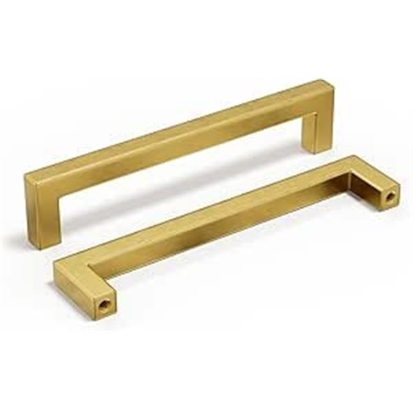 Homdiy Brushed Brass Cabinet Door Handles - 12 Pack (6-1/4" Size) - New in Box