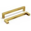 Image 1 : Homdiy Brushed Brass Cabinet Door Handles - 12 Pack (6-1/4" Size) - New in Box