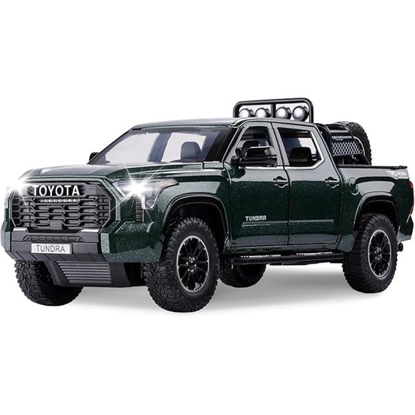 1 Toyota Tundra Diecast Model Toy Truck; 1:24 Scale w/ Lights and Sound - New in Box