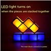 Image 2 : 7PC Stackable LED 3D Night Light/Tetris-Style Puzzle Light - Brand New